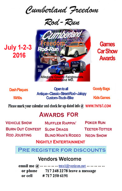 2016 Cumberland Freedom Rod Run July 1-2-3 2016